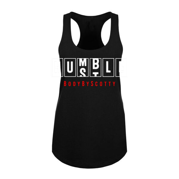 HUMBLE HUSTLE - WOMEN'S FITTED TANK TOP Thumbnail